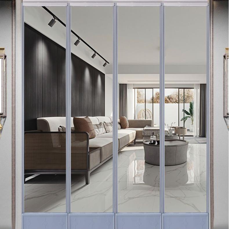 Introduzione di attrezzature per tende per porte morbide in PVC