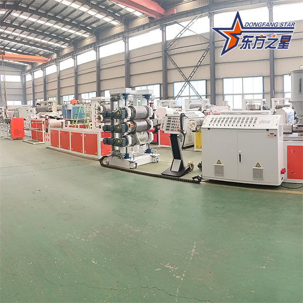 Macchina per la produzione di fogli di plastica / estrusore di plastica a vite singola